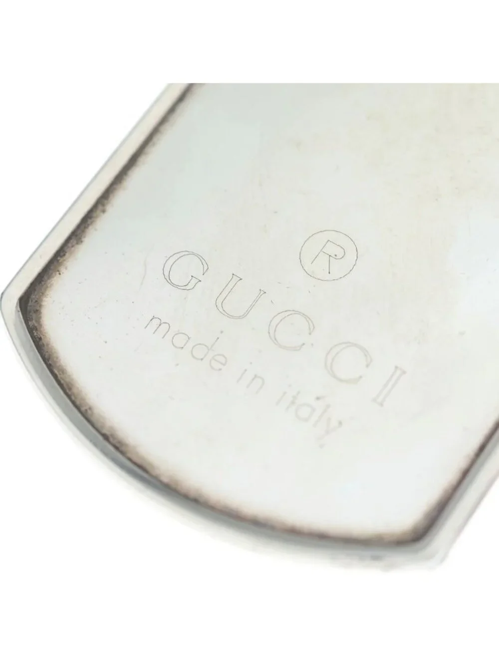 Gucci Dog Tag Ball Chain ID Necklace Silver